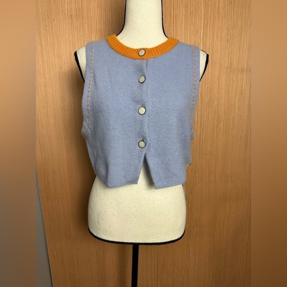 Free People Sammi Cashmere Vest, Size Small (v) - Picture 2 of 11